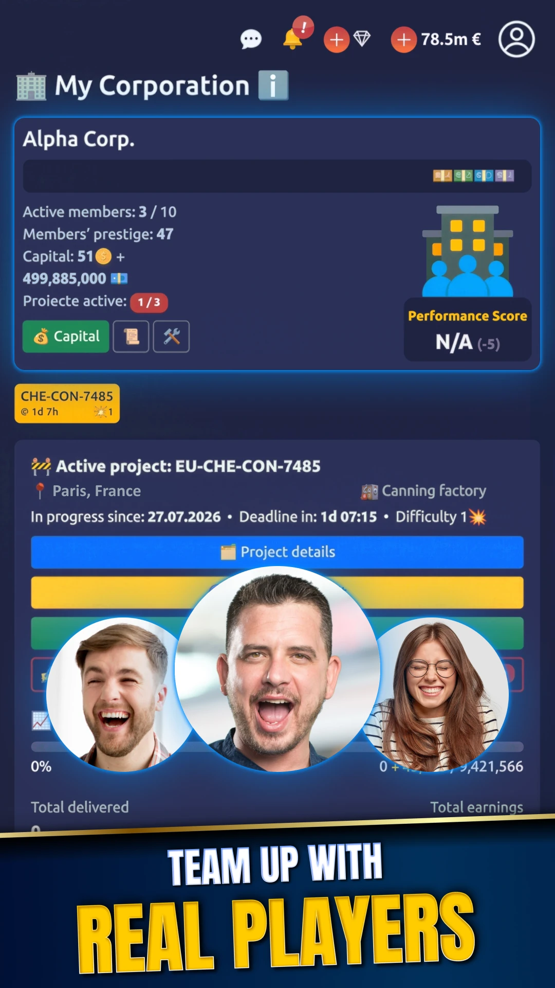 Corporations and multiplayer projects