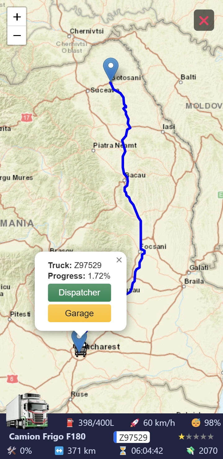 Transport map interface